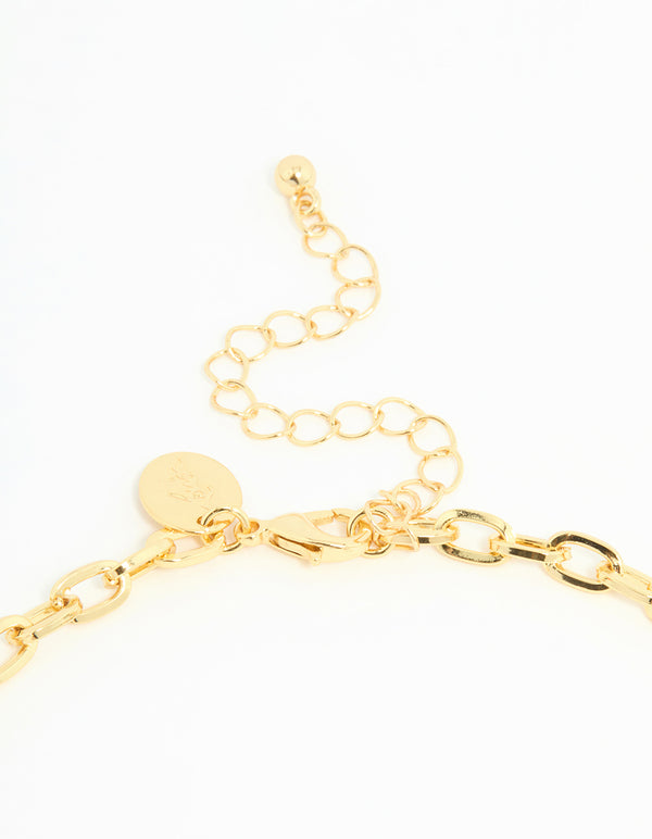Gold Plated Dainty Chain Necklace