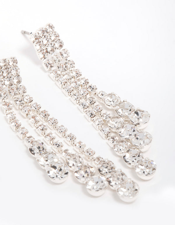 Silver Cupchain Drop Earrings & Stud Earrings 2-Pack