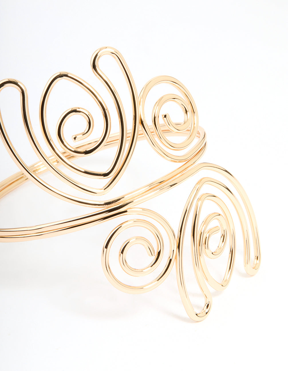 Gold Swirl Arm Cuff