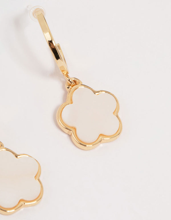 Gold Cubic Zirconia Butterfly Earrings 4-Pack