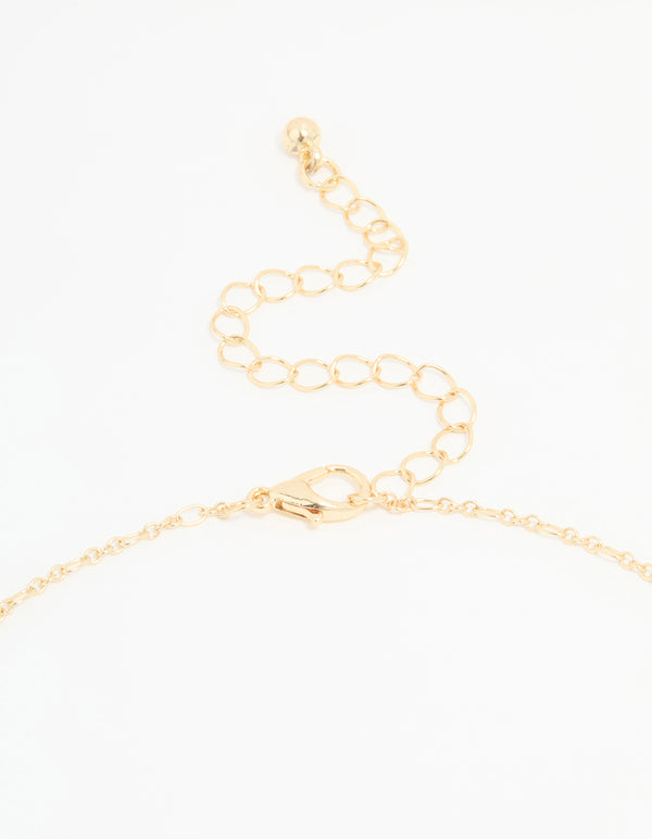 Gold Plated Mary Coin Pendant Necklace