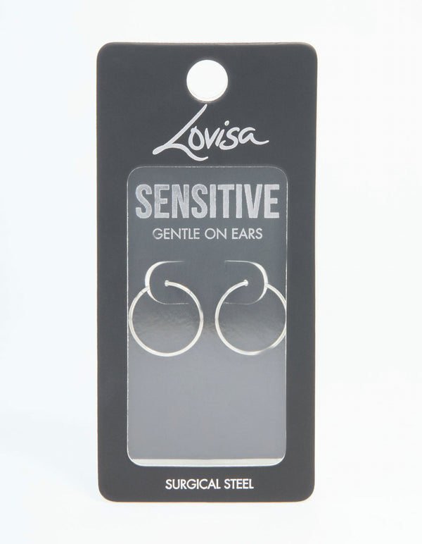 Surgical Steel Sleeper Earrings 16 MM