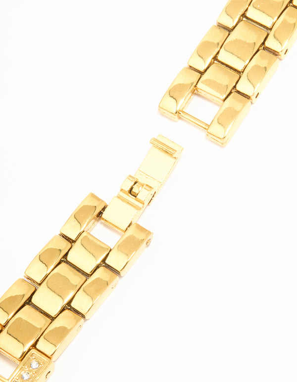 Gold Plated Flower Watch Strap 38/40/41 mm