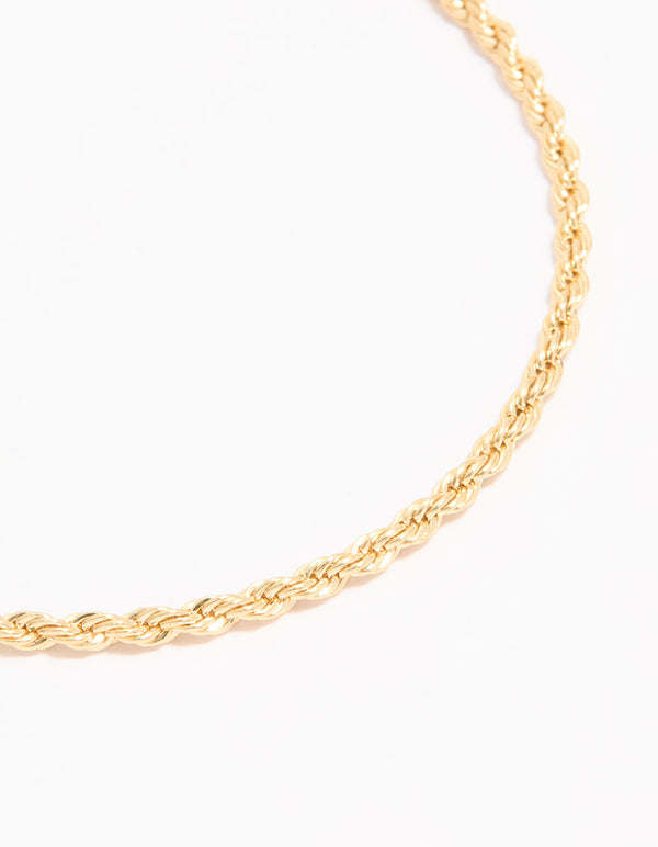 Gold Plated Detailed Chain Toggle Bracelet