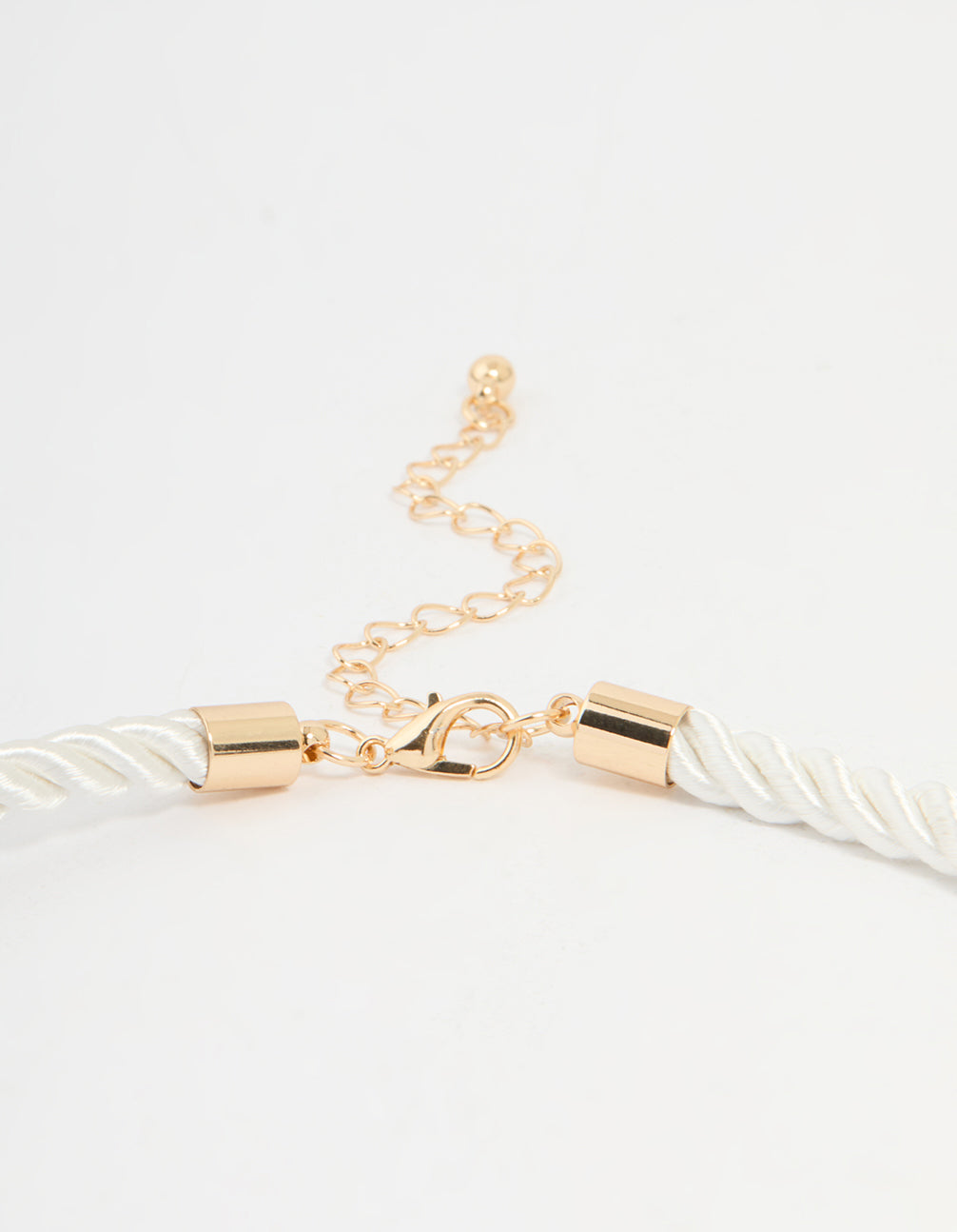 Cream Rope Coral Pendant Necklace