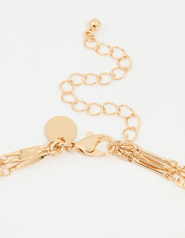 Gold Coin Layered Necklace