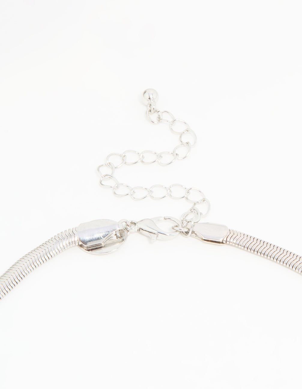 Silver Mega Heart Chain Necklace