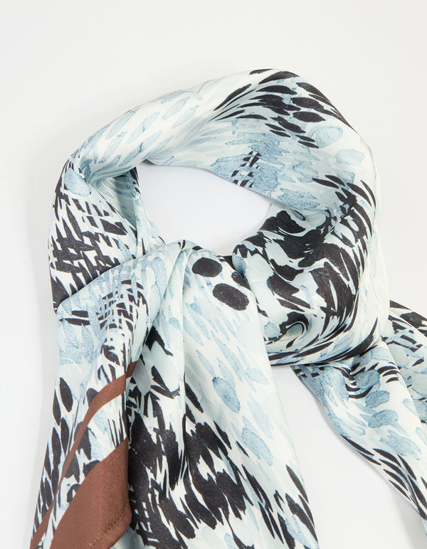 Abstract Animal Print Fabric Scarf