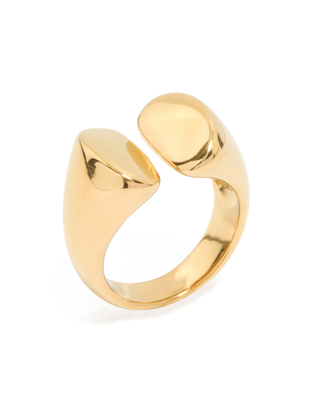 Waterproof Gold Plated Stainless Steel Open Statement Ring