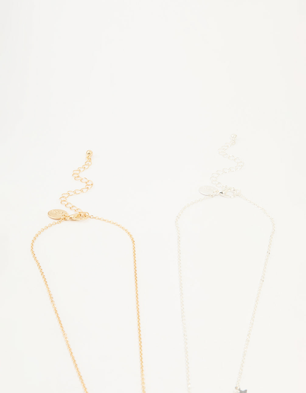 Mixed Metal Star & Planet Necklaces 2-Pack