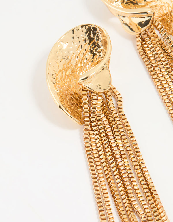 Gold Chain Drop Earrings