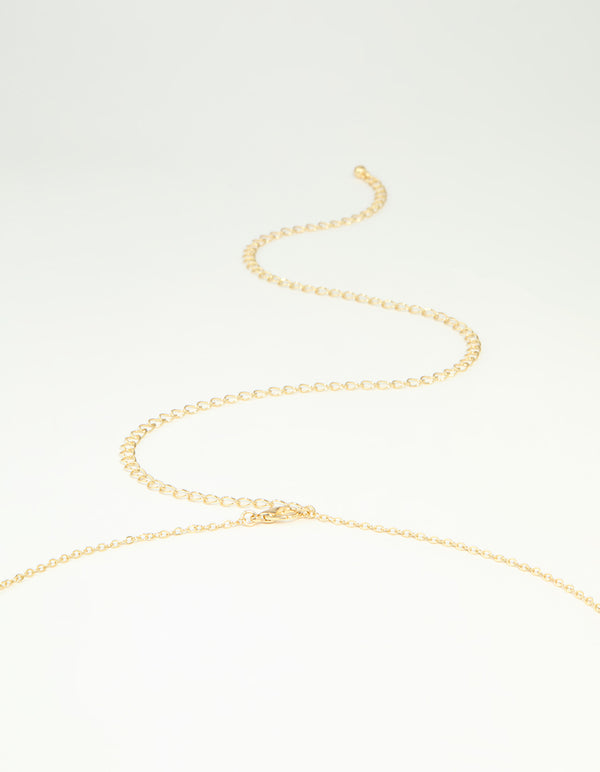 Gold Plated Freshwater Pearl Waist Chain