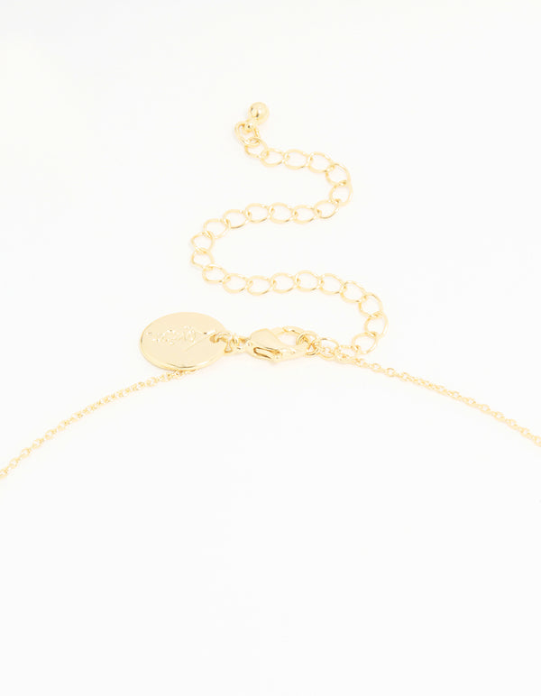 Gold Plated Bubble Taurus Necklace