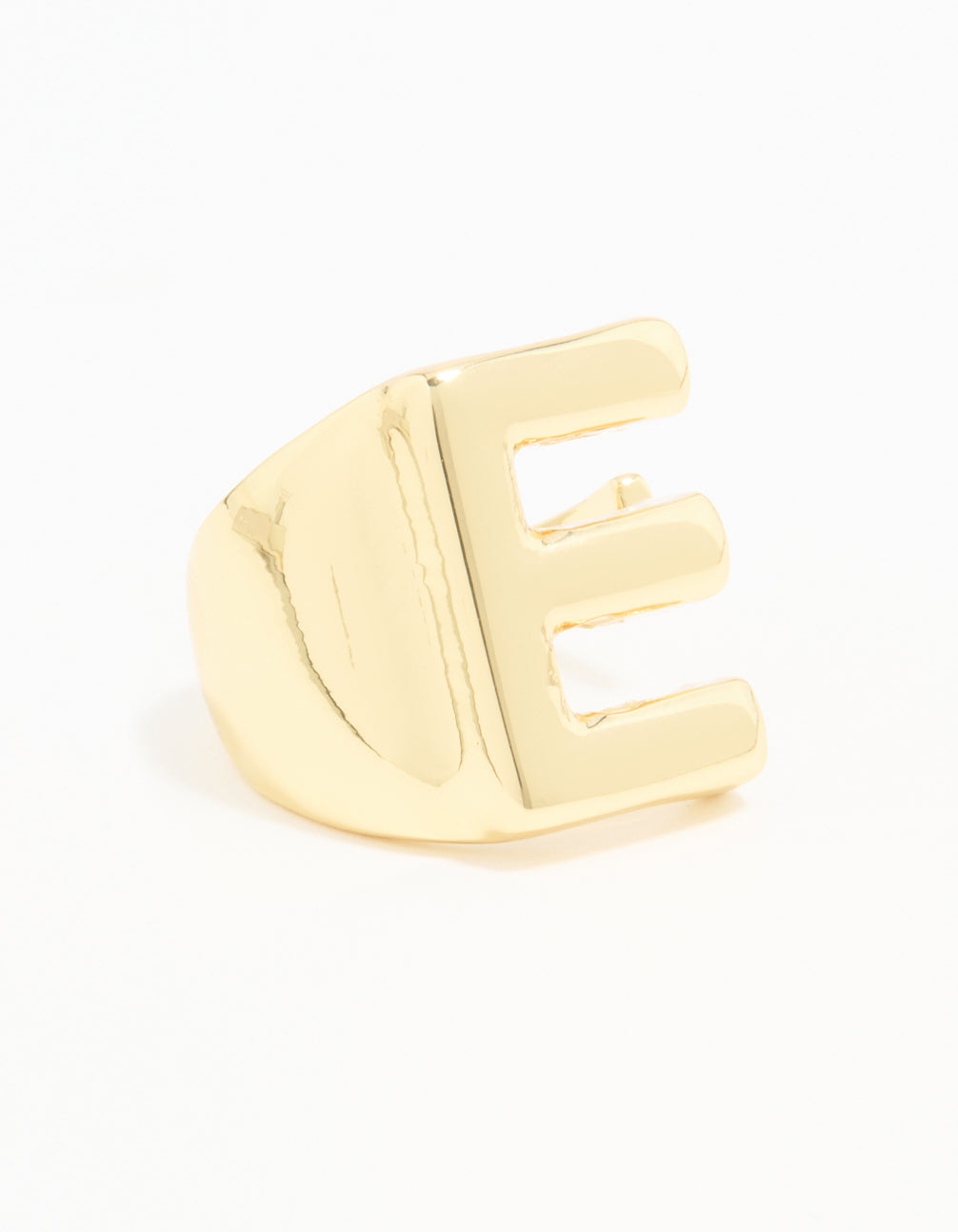 Gold Plated Bubble E Ring