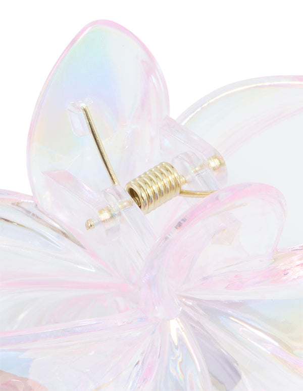 Iridescent Frangipani Claw Clip