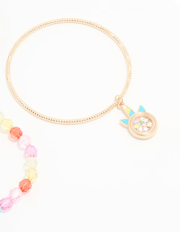 Kids Gold Bangles 5-Pack