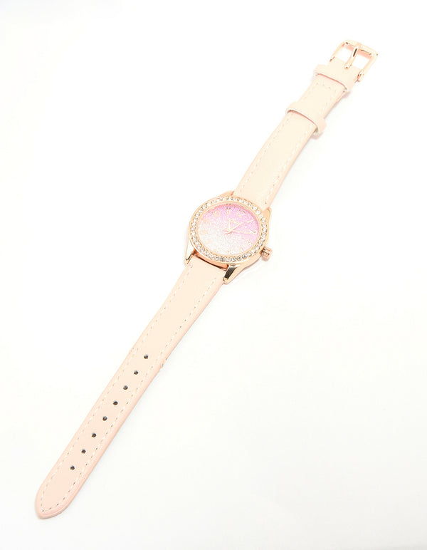 Kids Rose Gold Analogue Watch