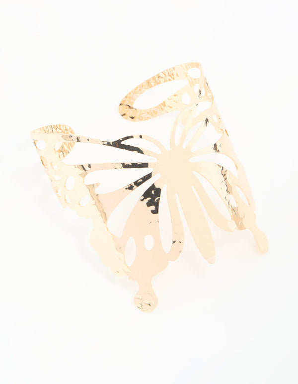 Gold Butterfly Arm Cuff