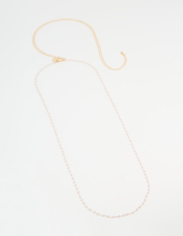 Gold Pearl Body Chain