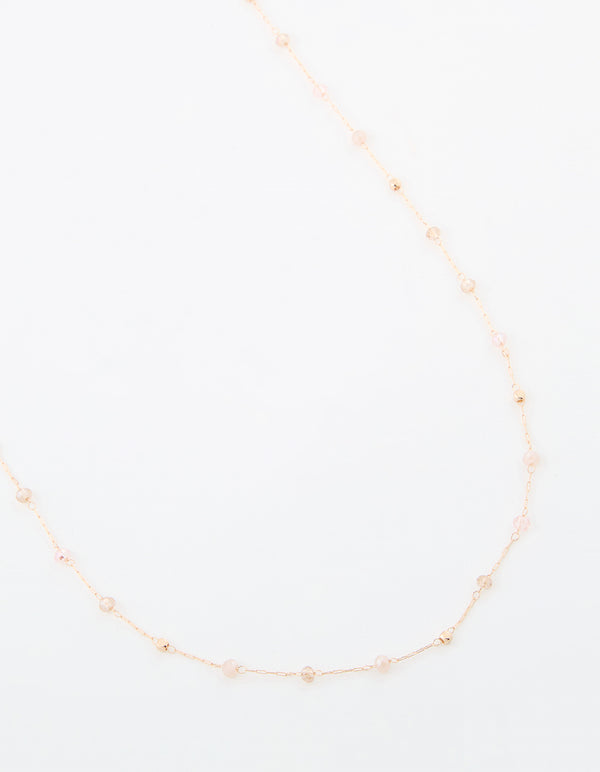 Gold Beaded Dainty Waist Chain