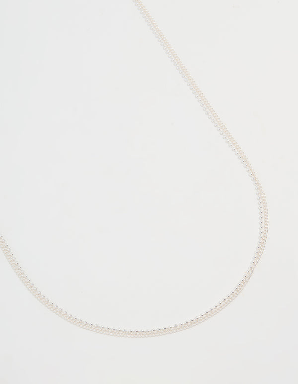 Silver Ball Layered Waist Chain