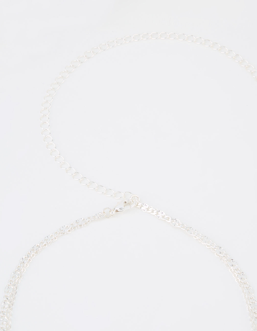 Silver Butterfly Layered Waist Chain