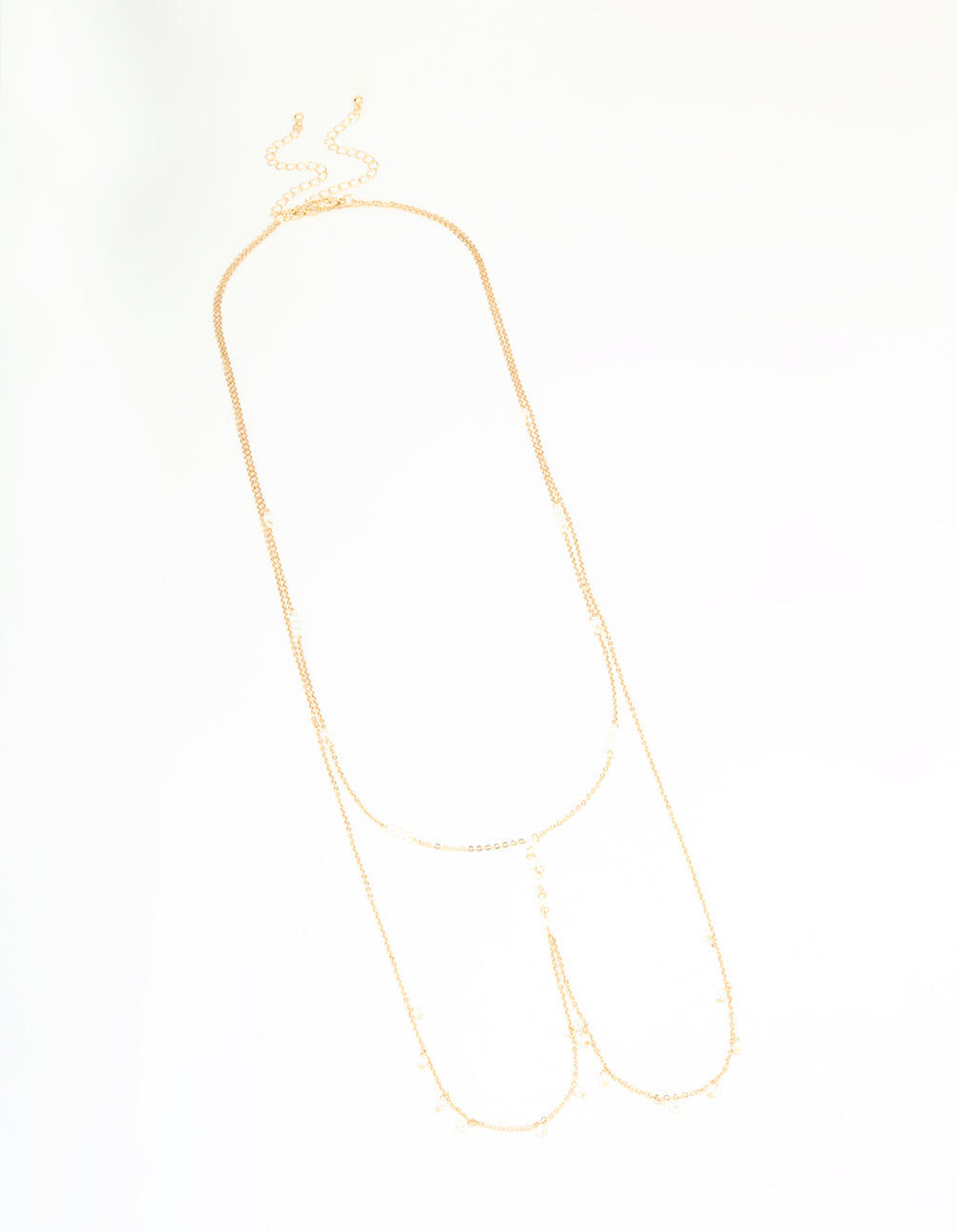 Gold Pearl Body Chain