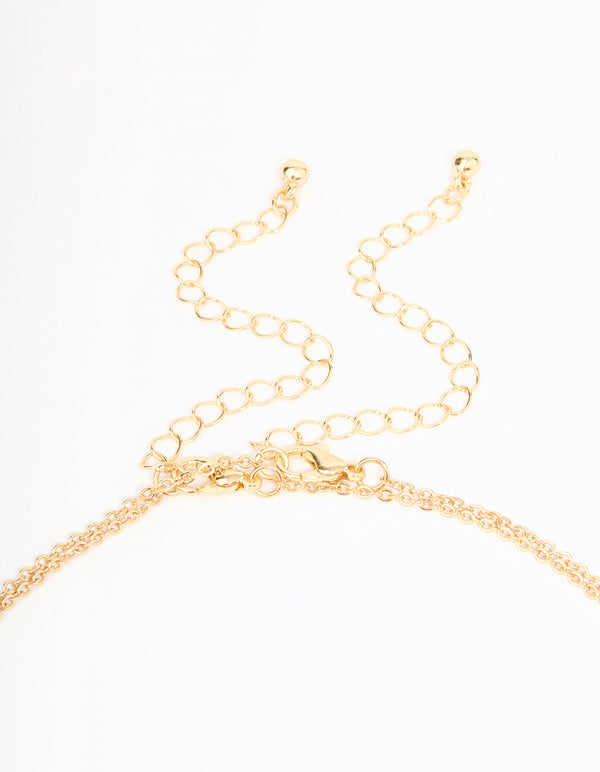 Gold Pearl Body Chain