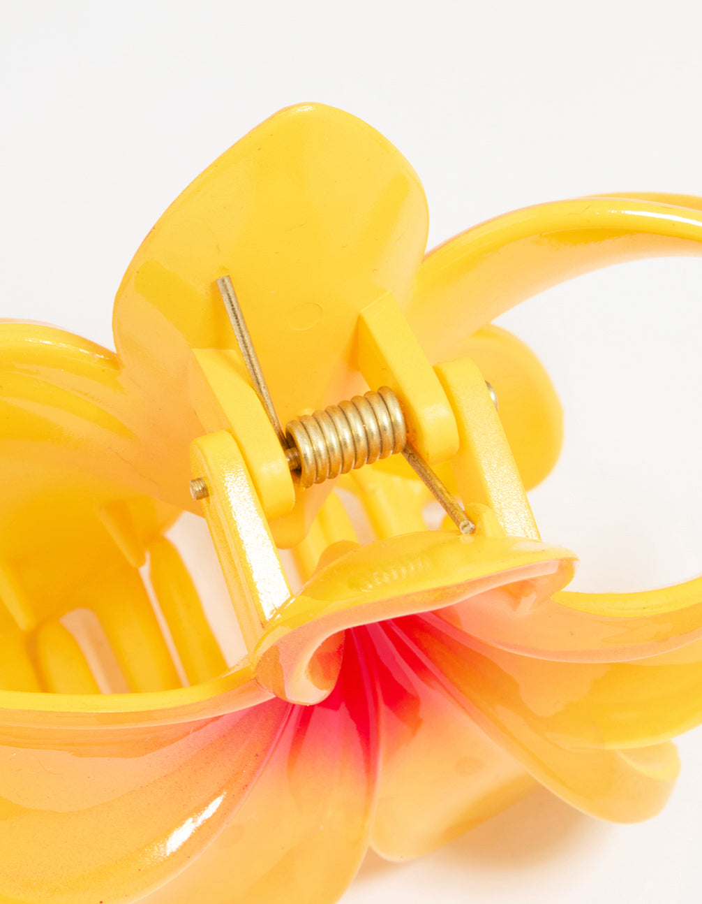 Yellow & Orange Ombre Frangipani Claw Clip