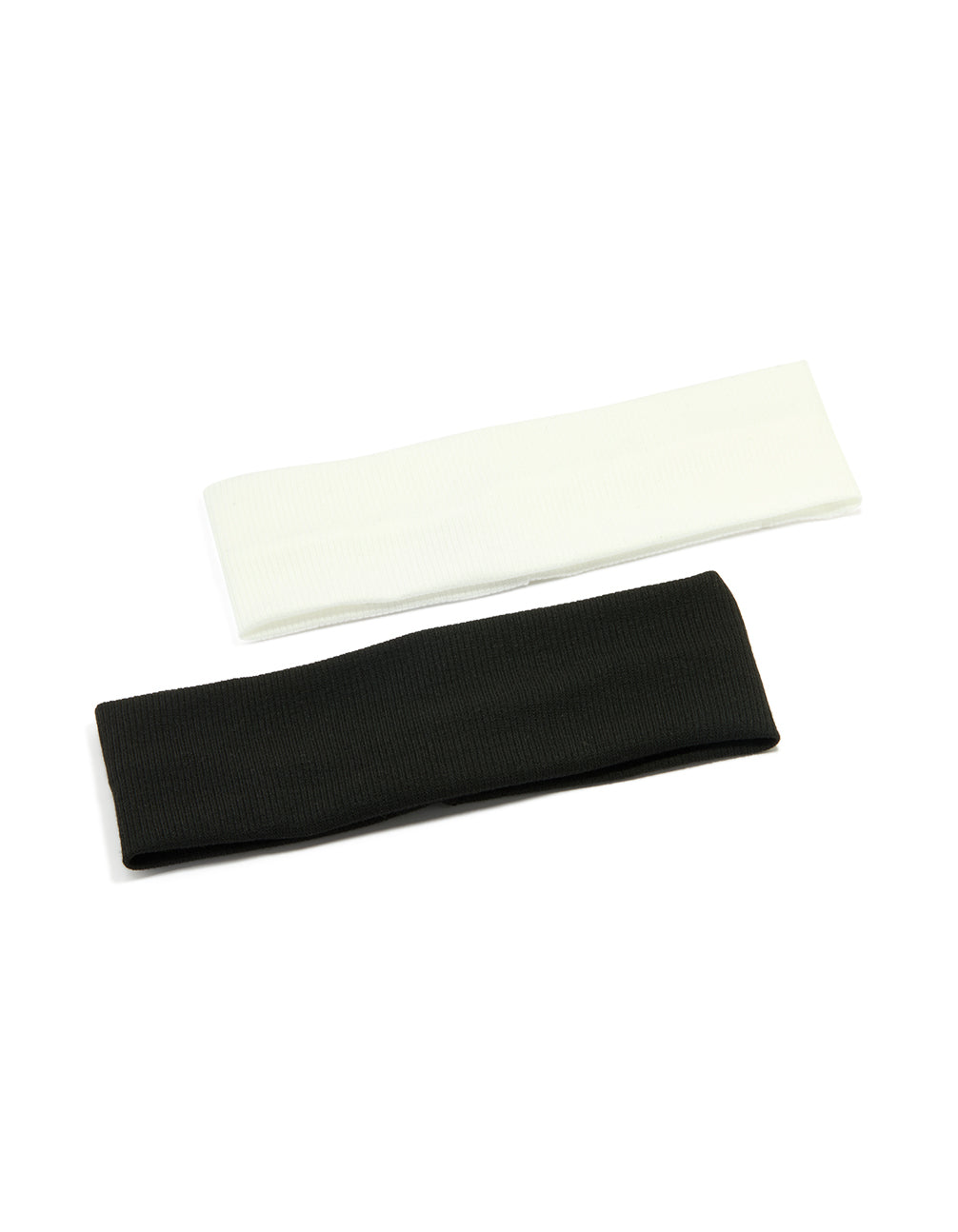 Ribbed Fabric Stretch Headbands 2-Pack