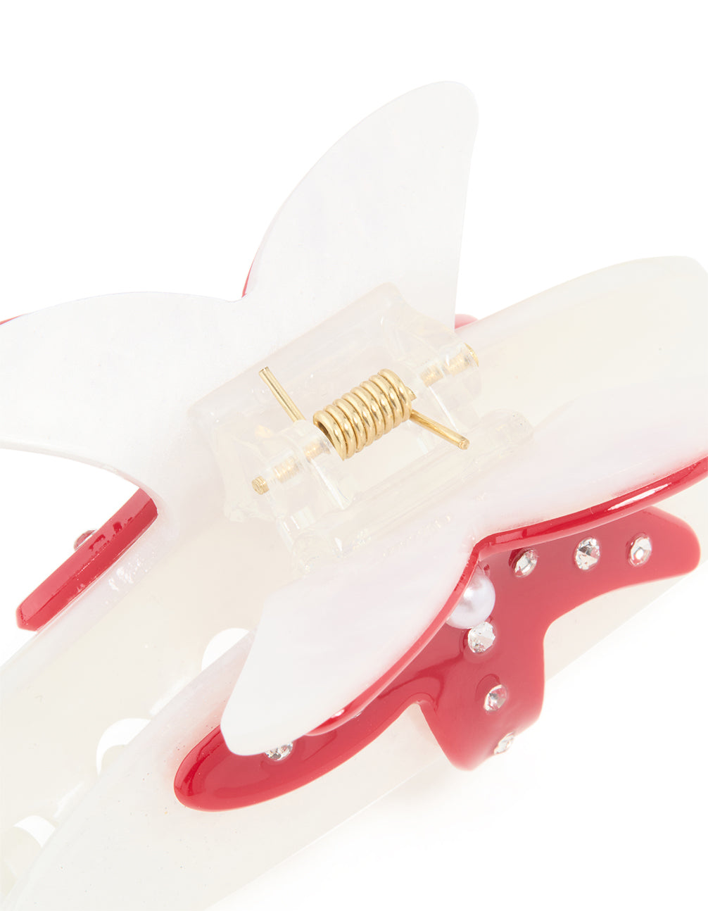 Pink Starfish Curved Claw Clip