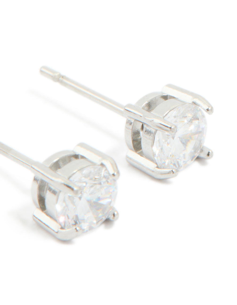 Surgical Steel 5mm Prism Stud Earrings