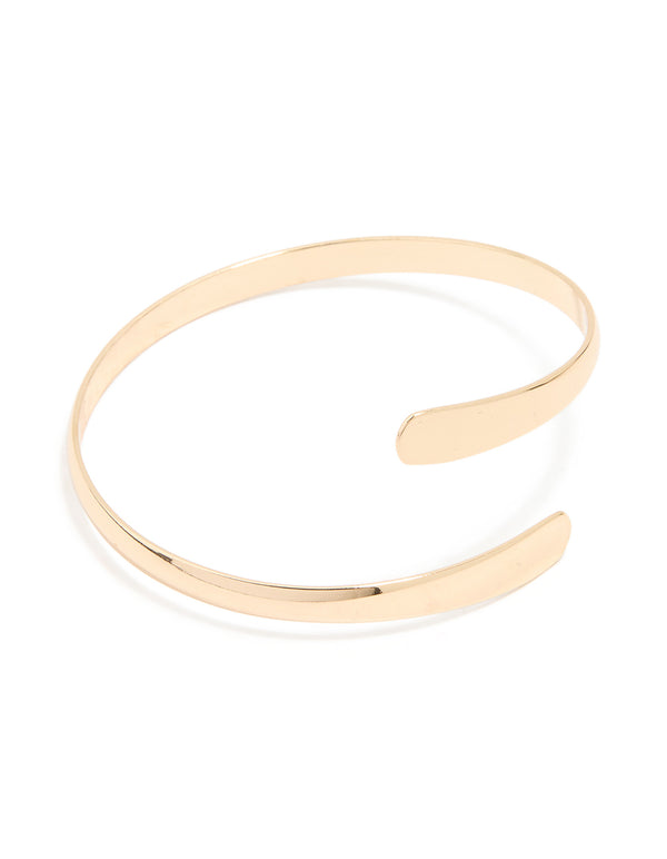 Gold Wrap Around Wrist Cuff