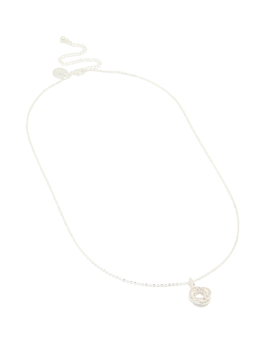Silver Plated Cubic Zirconia Milky Way Pendant Necklace
