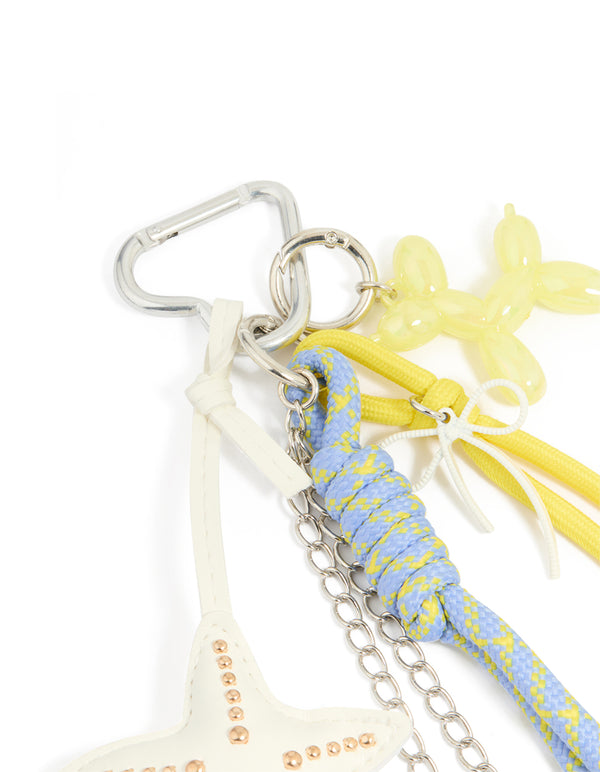 Rope & Starfish Charm Key Chain