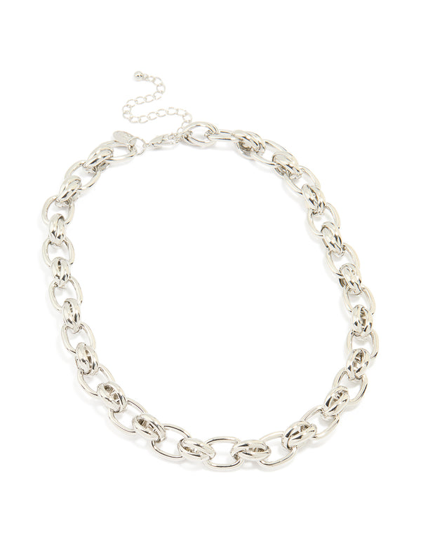 Silver Chunky Chain Necklace