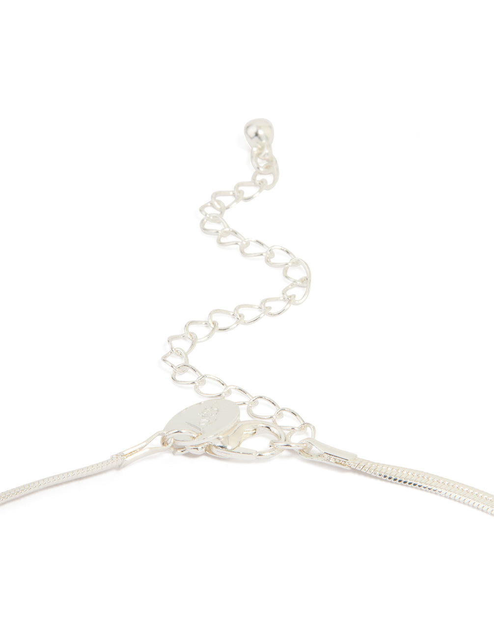 Silver Plated Freshwater Pearl Pendant Snake Chain Necklace