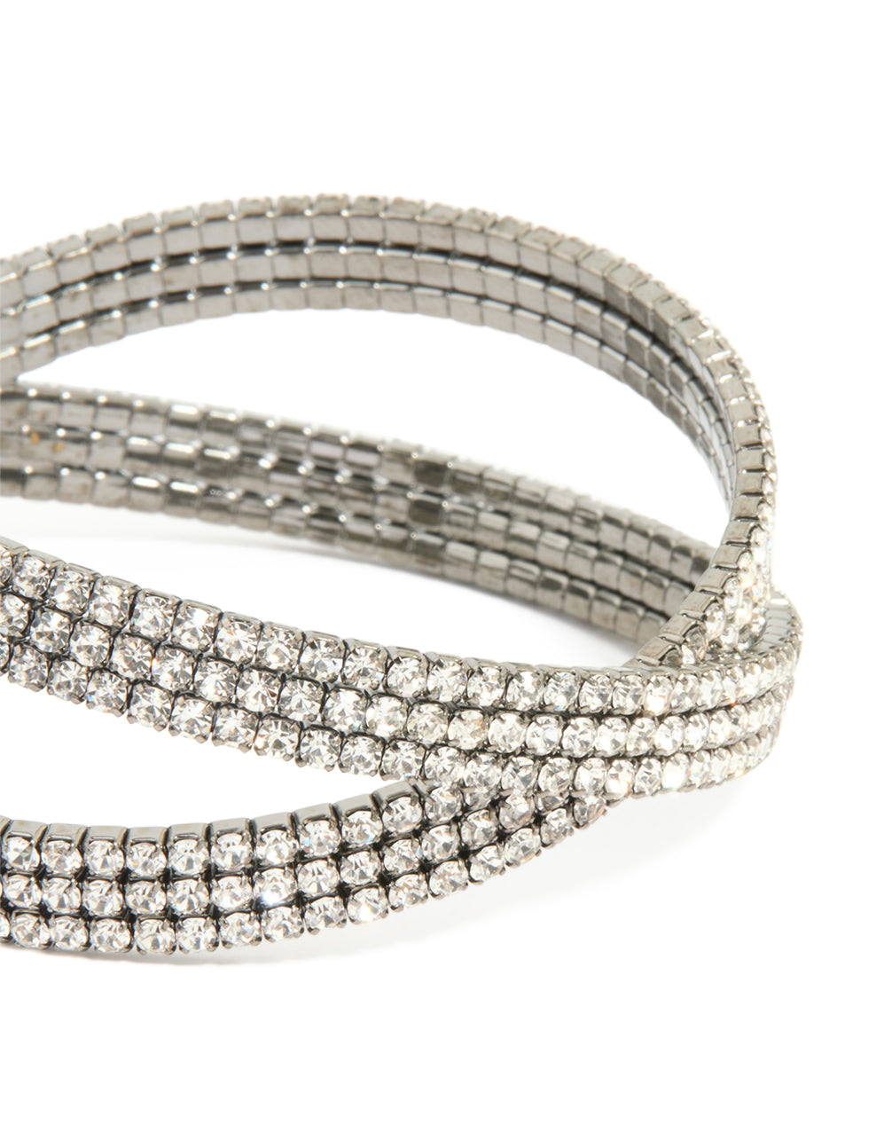 Gunmetal Twisted Wrist Cuff