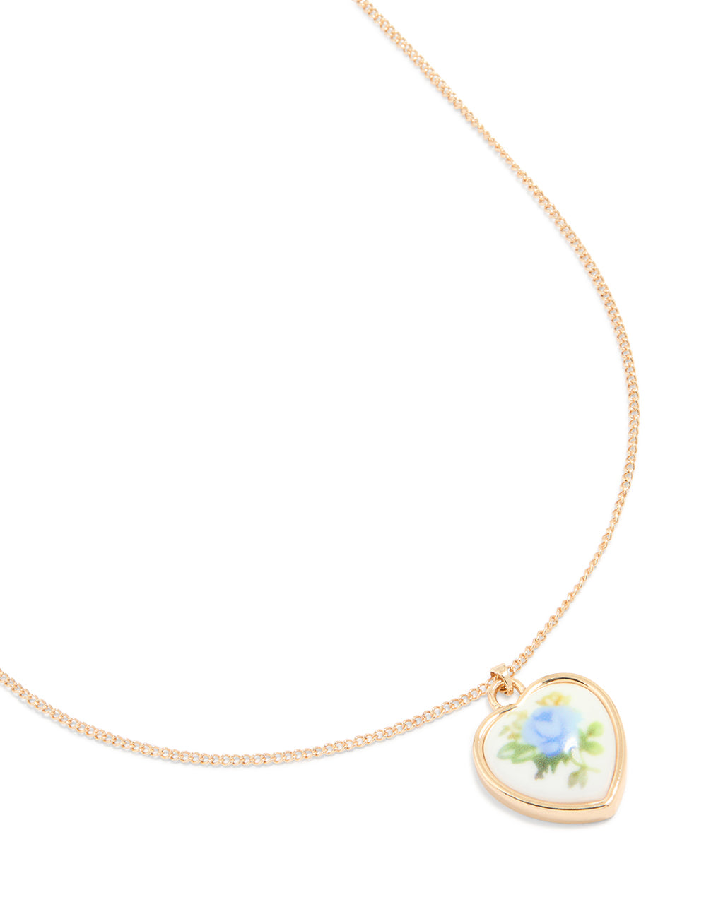 Vintage Gold Heart Necklace