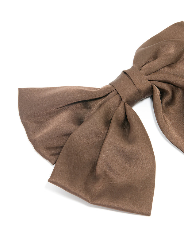 Brown Relaxed Medium Bow Clip