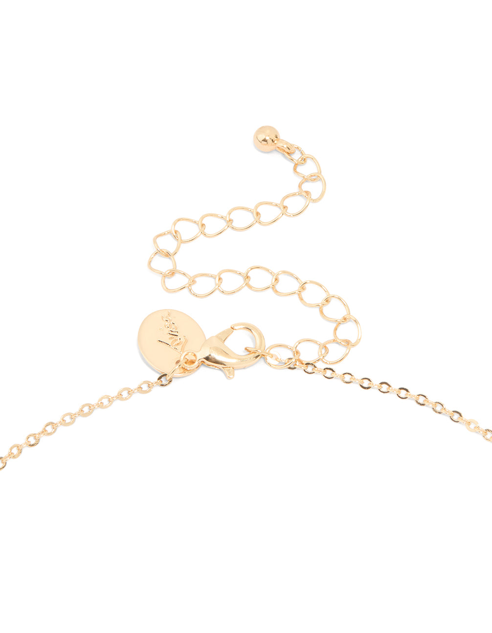 Gold Cubic Zirconia Vine Pear Necklace