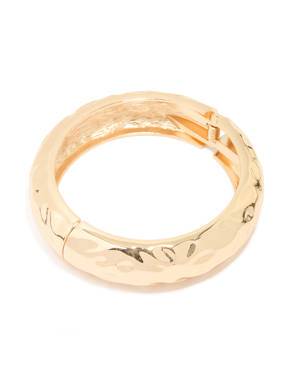 Gold Hammered Classic Bangle