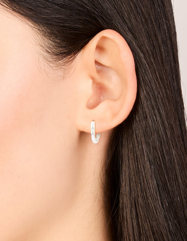 Waterproof Stainless Steel Clicker Earrings 14MM