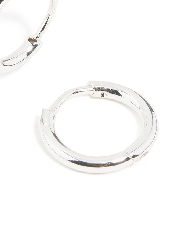 Waterproof Stainless Steel Clicker Earrings 14MM