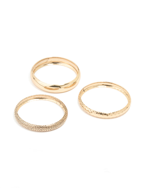 Gold Stacking Bangles 3-Pack