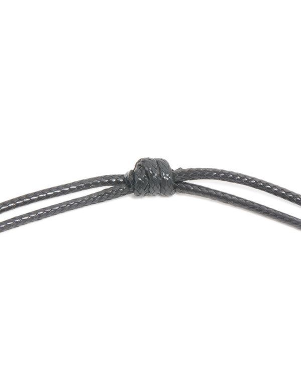 Waterproof Gold Plated Stainless Steel Large Open Pendant Cord Necklace