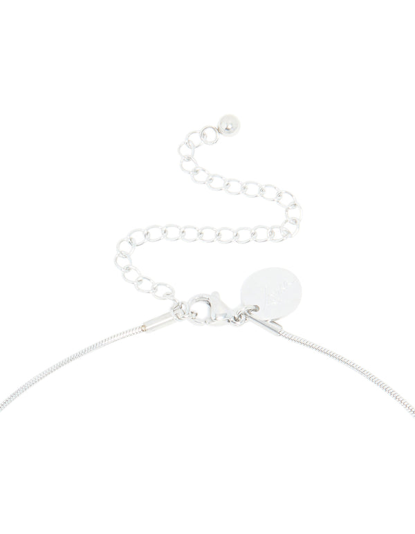 Waterproof Stainless Steel Pull Through Lariat Necklace
