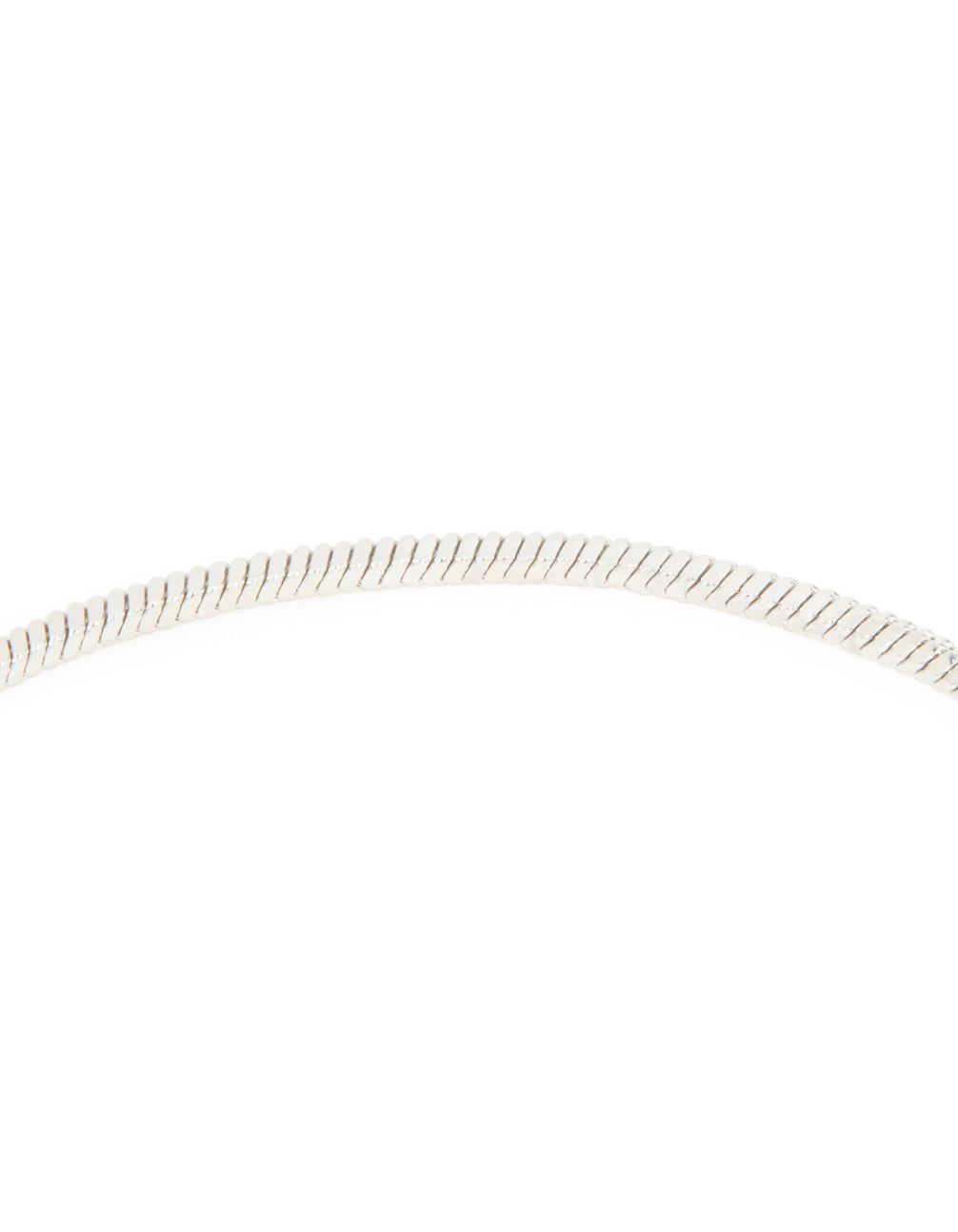 Silver Snake Zipper Y-Necklace