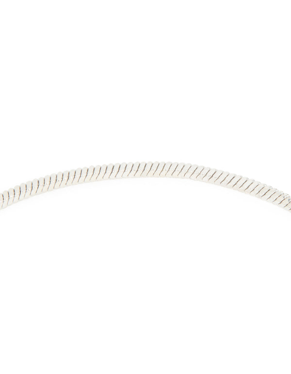 Silver Snake Zipper Y-Necklace