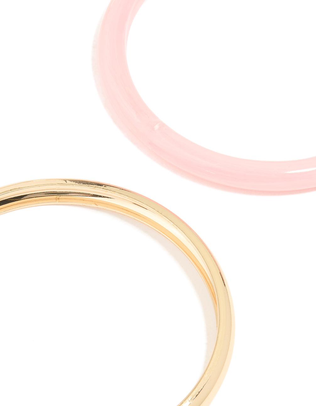 Acrylic & Gold Bangles 4-Pack
